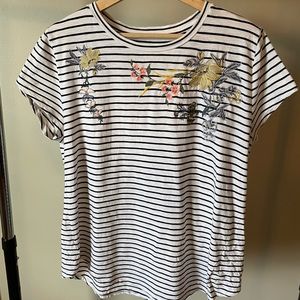 Loft Embroidered T Shirt